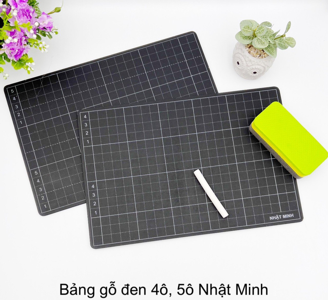 Bảng gỗ đen Nhật Minh 2131NĐ - 4 ô 5 ô (31x21cm)