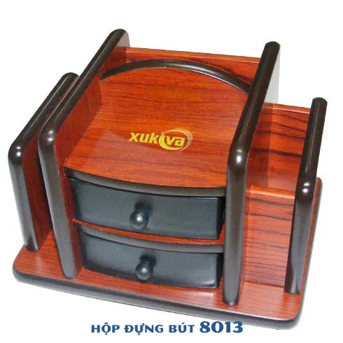 Ống đựng bút gỗ xoay 8013