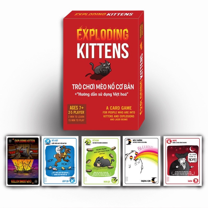 Bài mèo nổ Exploding kittens