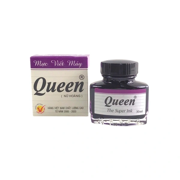 Mực viết máy Queen - tím ( lốc 12h)