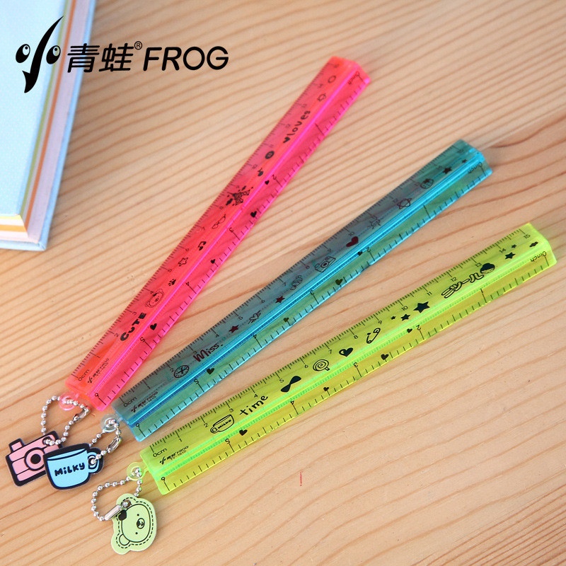 Thước 15cm tam giác FROG TY - 1610 kèm móc tag