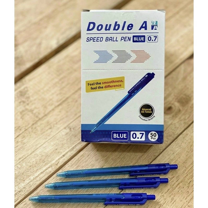 Bút bi Double A Speed DBP-307 (hộp 50) - xanh