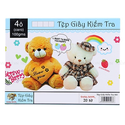 Tệp kiểm tra Danabook 4 ô ly DL100 - tập 20 tờ