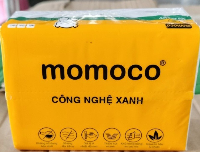 Khăn giấy vàng Momoco ( xách 10 gói)