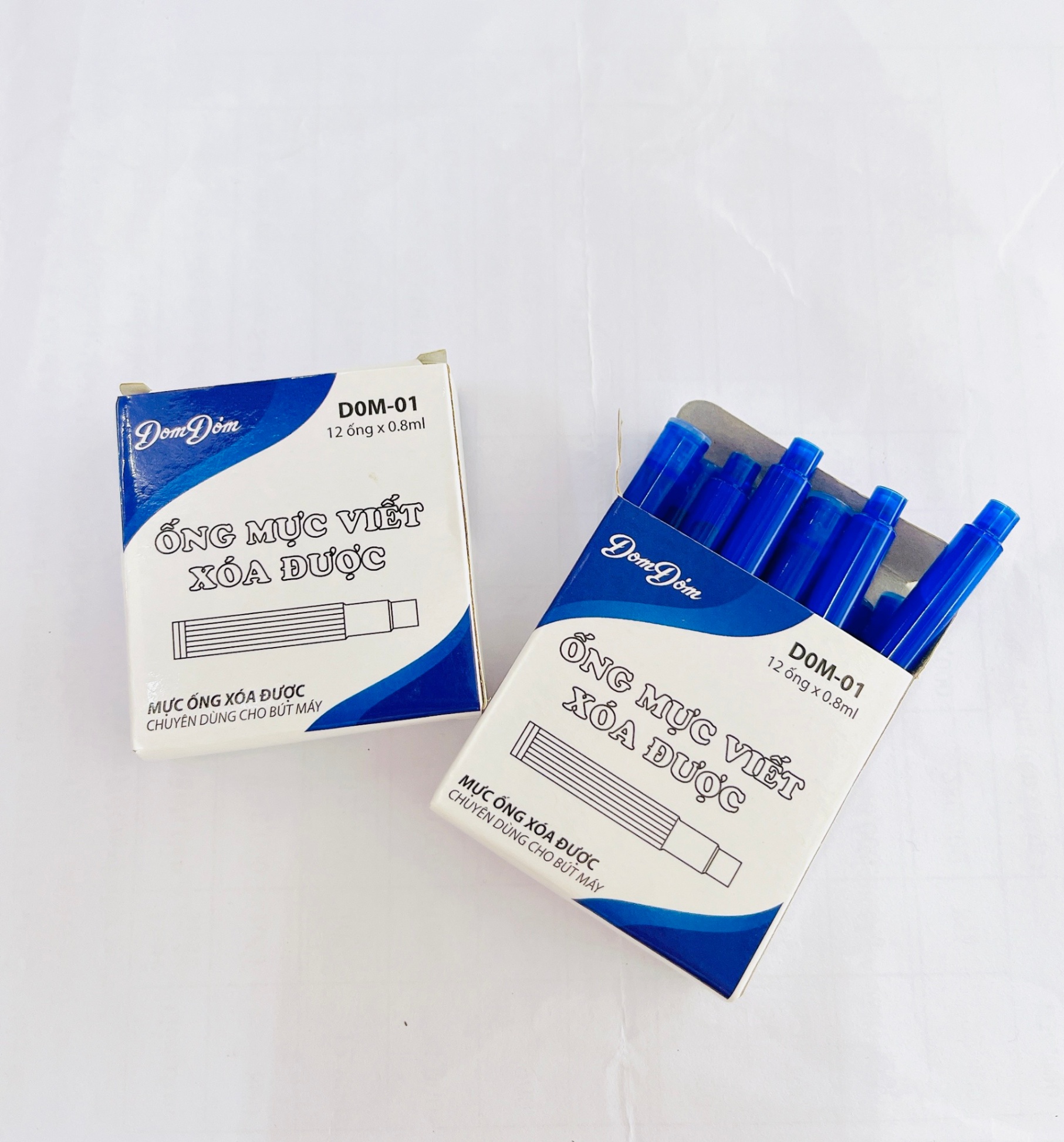 Ống mực xóa được D0M-01 0.8ml (Hộp 12) - Xanh