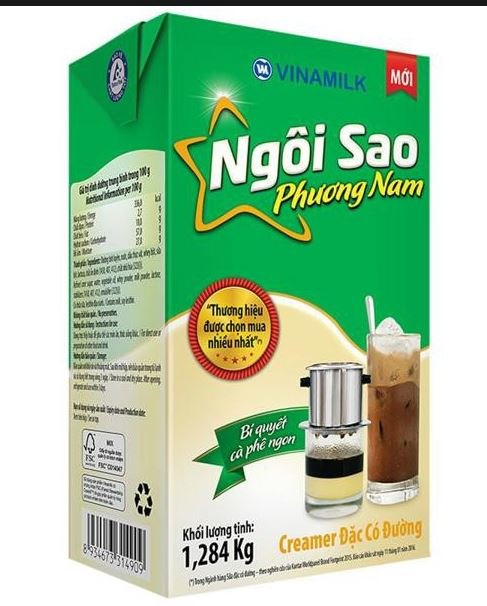 Sữa đặc Ngôi Sao Phương Nam - Hộp giấy 1284g