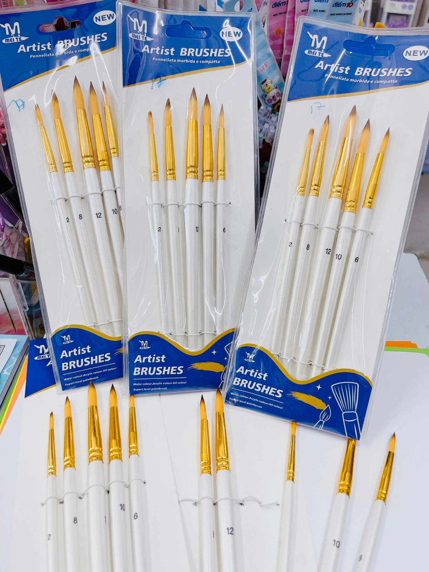 Cọ vẽ Artist Brushes tốt nhọn - vỉ 5