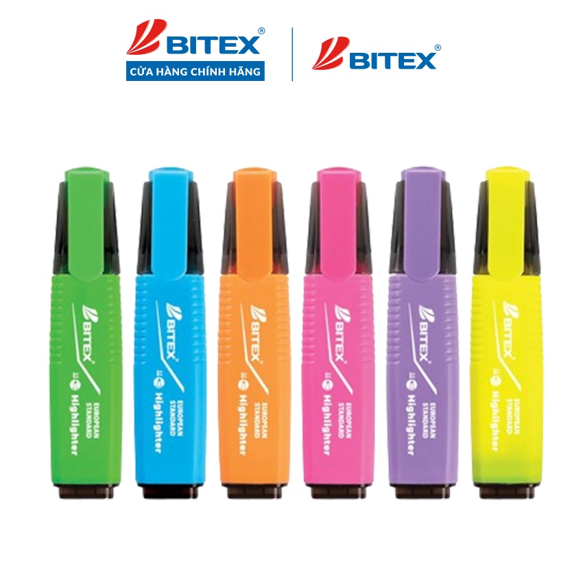 Bút dạ quang Bitex HL03 (hộp 12 cây) - Xanh lá