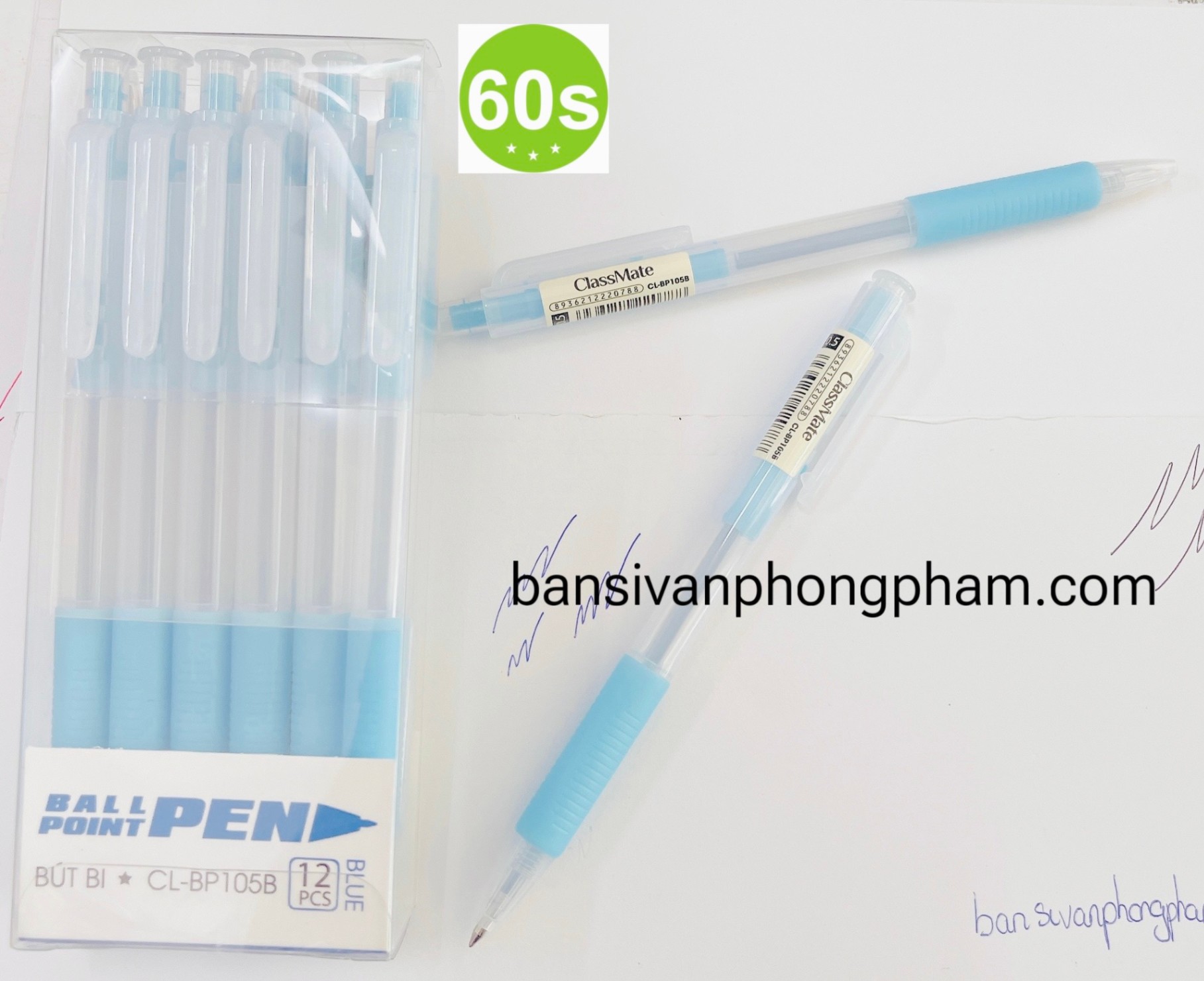 Bút bi Classmate CL-BP105B (hộp 12) - Xanh