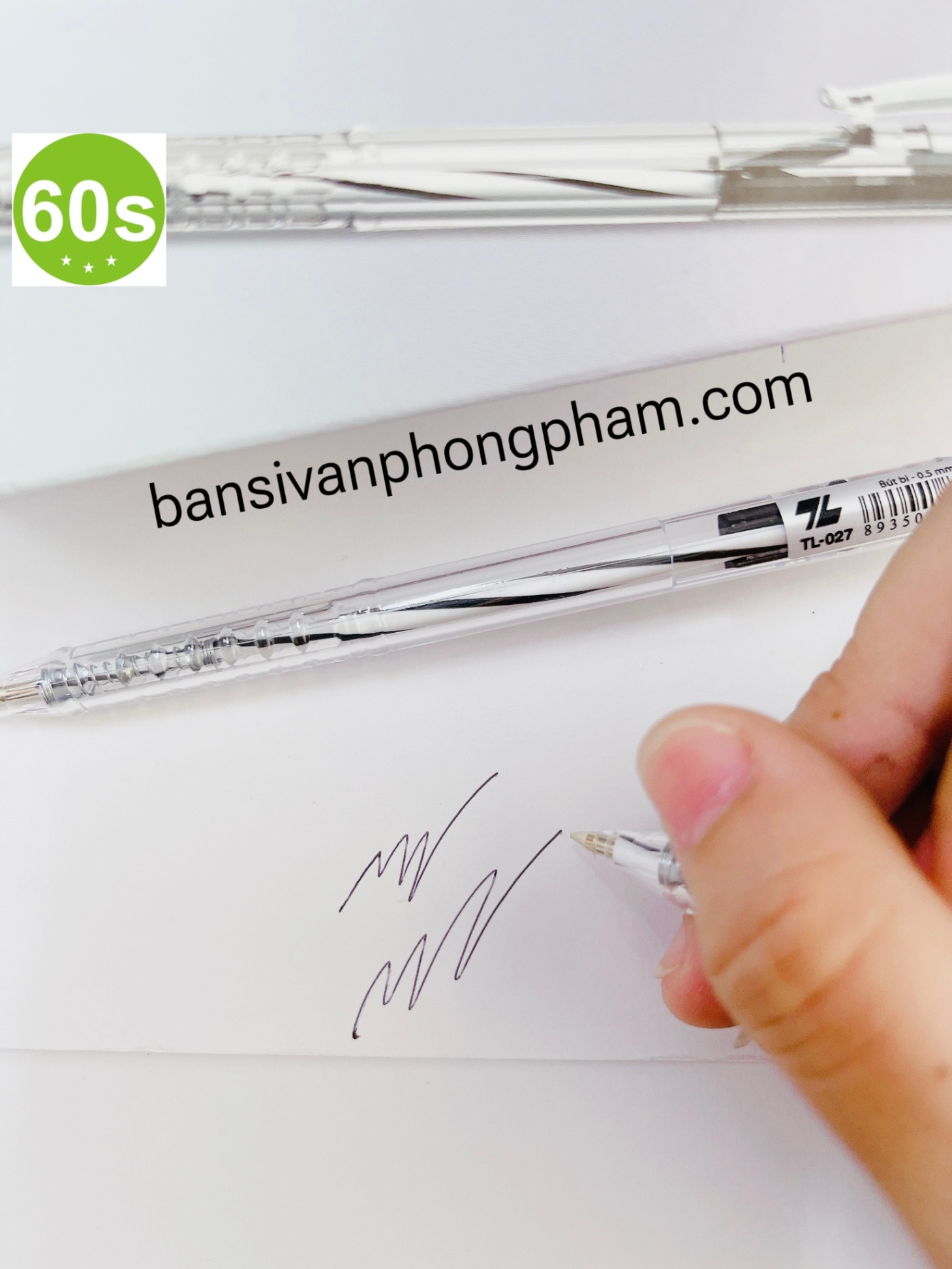 Bút Bi TL-027 Hộp 20 - Đen (HĐ 8%)