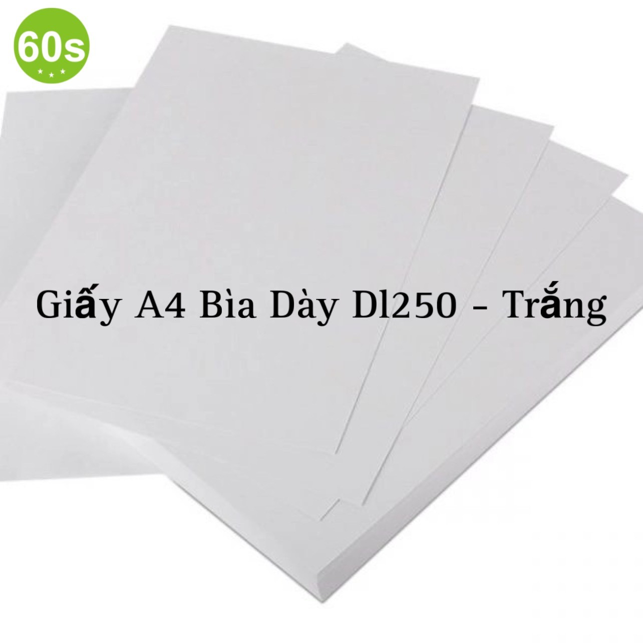 Giấy A4 Bìa dày ĐL250 - Trắng