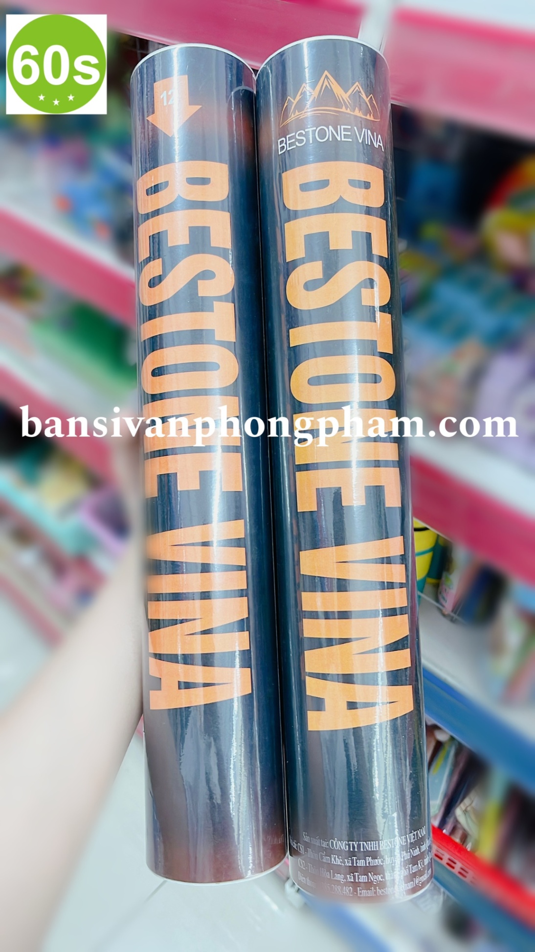 Cầu lông Bestone Vina xịn (cam) - 12 quả