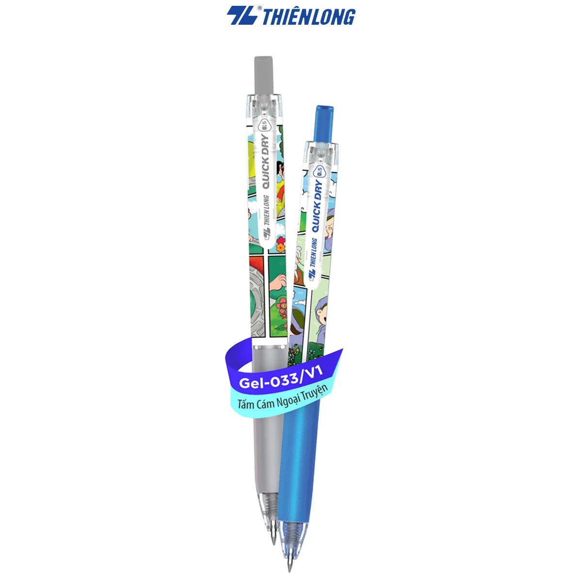 Bút gel bấm TL GEL-033/V1 (hộp 10) - xanh