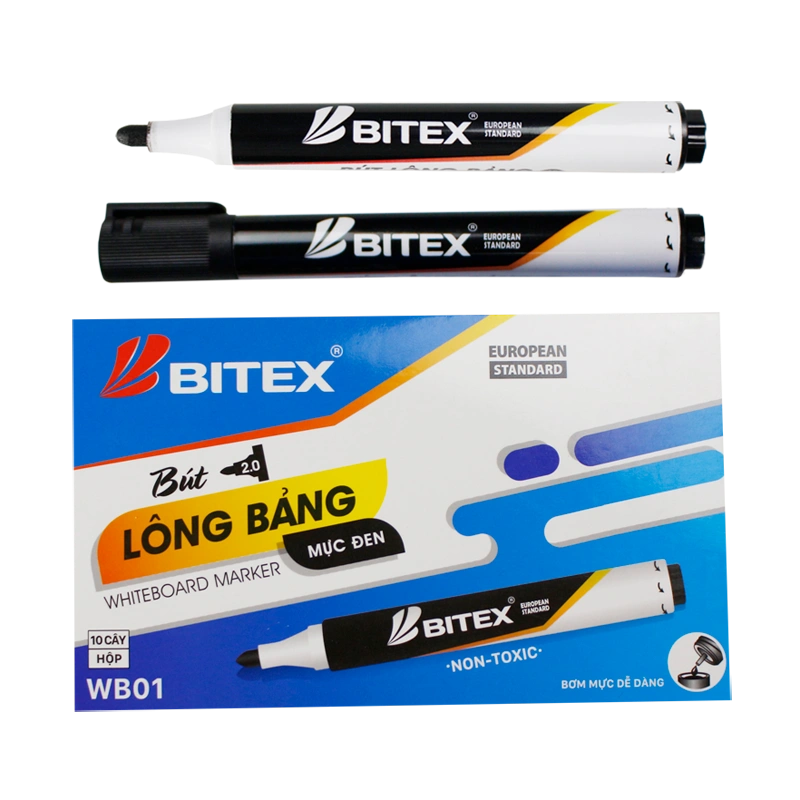 Bút lông bảng Bitex WB01 - đen (hộp 10)