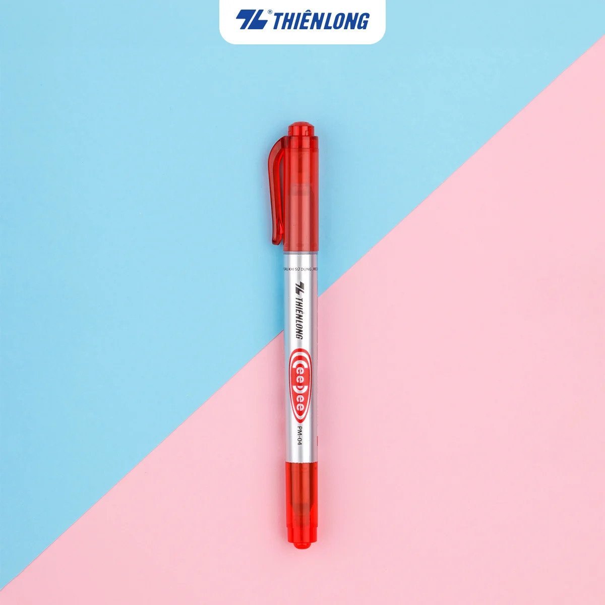 Bút Lông Dầu Pm-04 Hộp 10 - Đỏ (HĐ 8%)