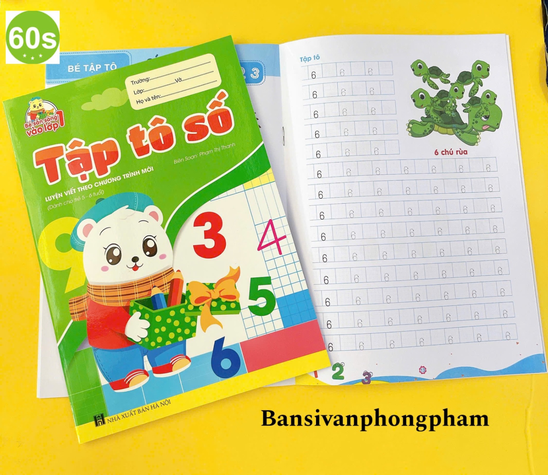 Tập tô số (Bé sẵn sàng vào lớp 1)