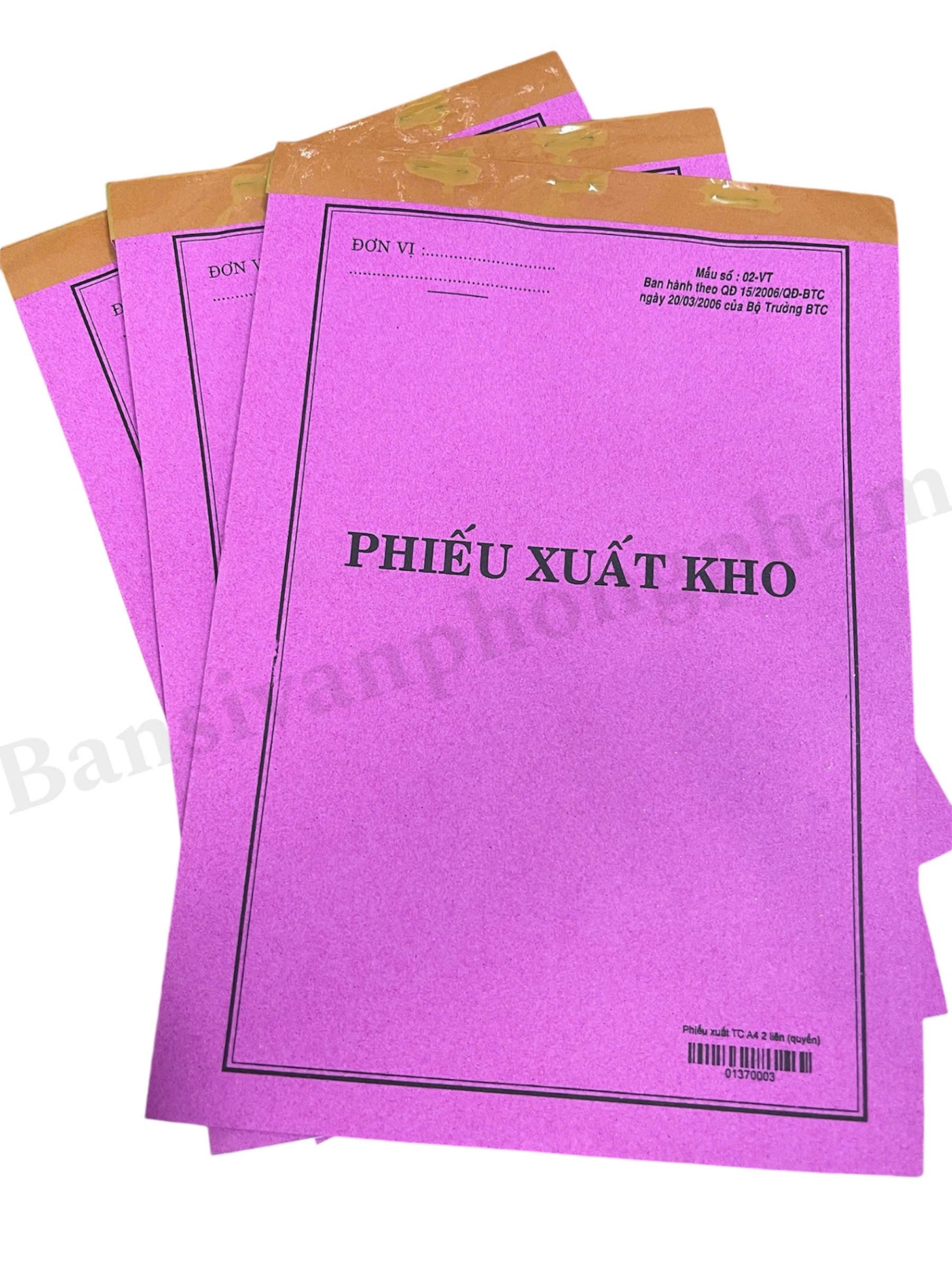 Phiếu Xuất Kho 2 liên (18x26,5 - 30 bộ)