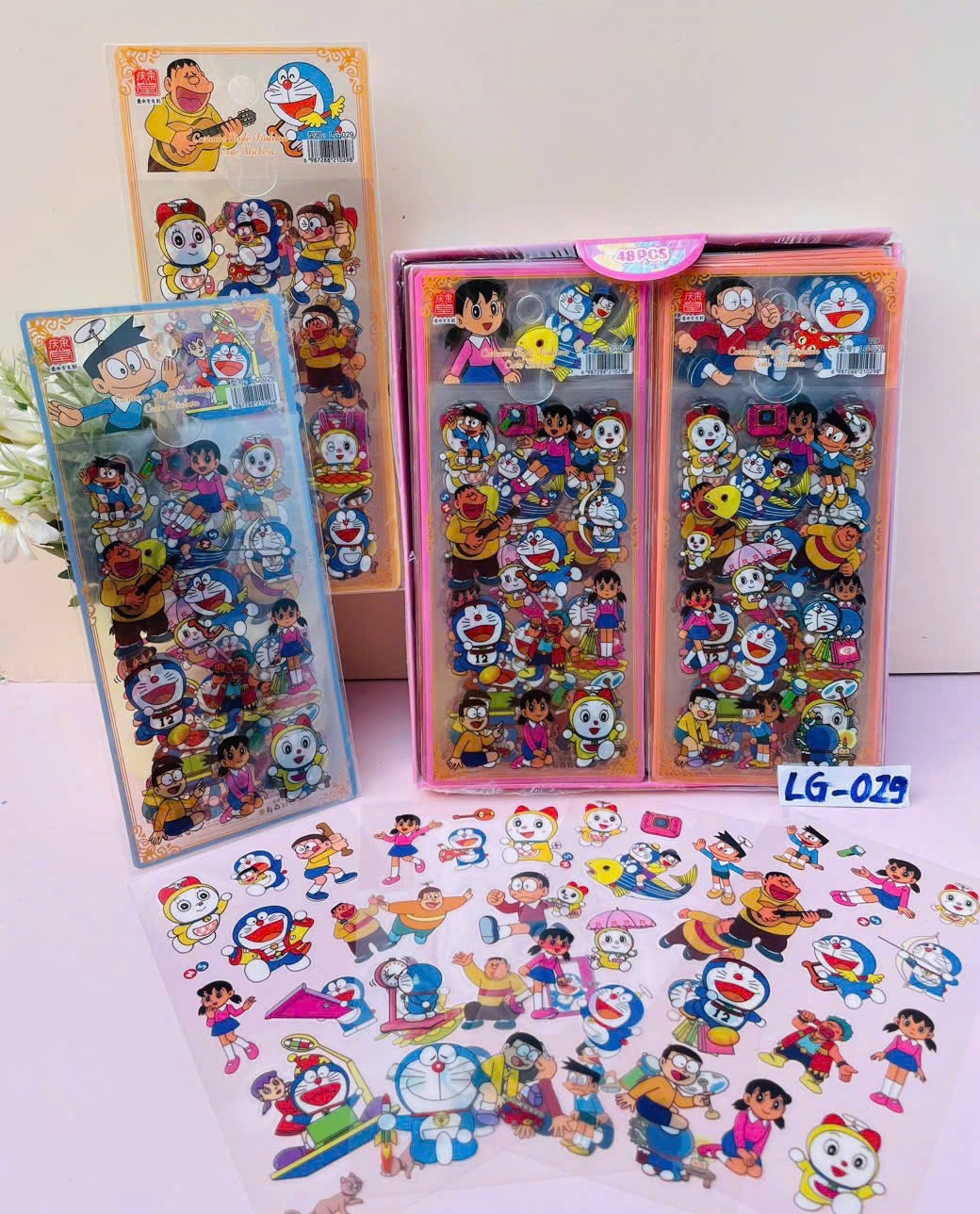 Sticker 4 tấm Doraemon (Hộp 48x)