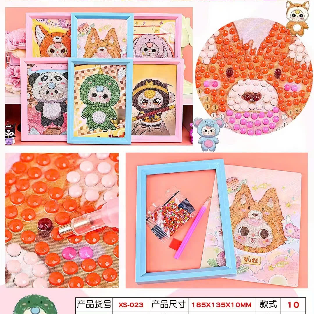 Tranh đính đá Baby Three XS-023 (18.5 x 13.5 cm) - (Hộp 24) (K)