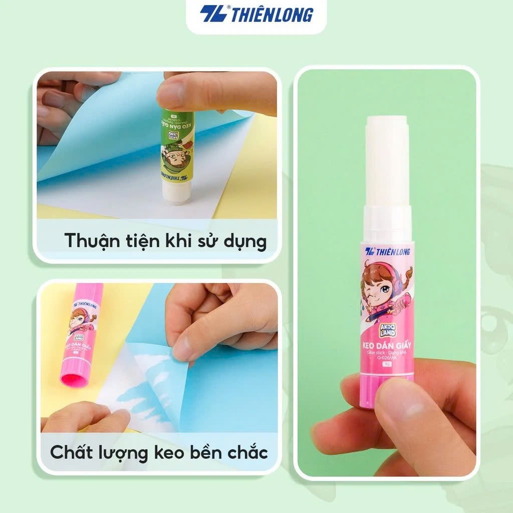 Keo khô trắng TL G-026/AK 4 màu (hộp 12)