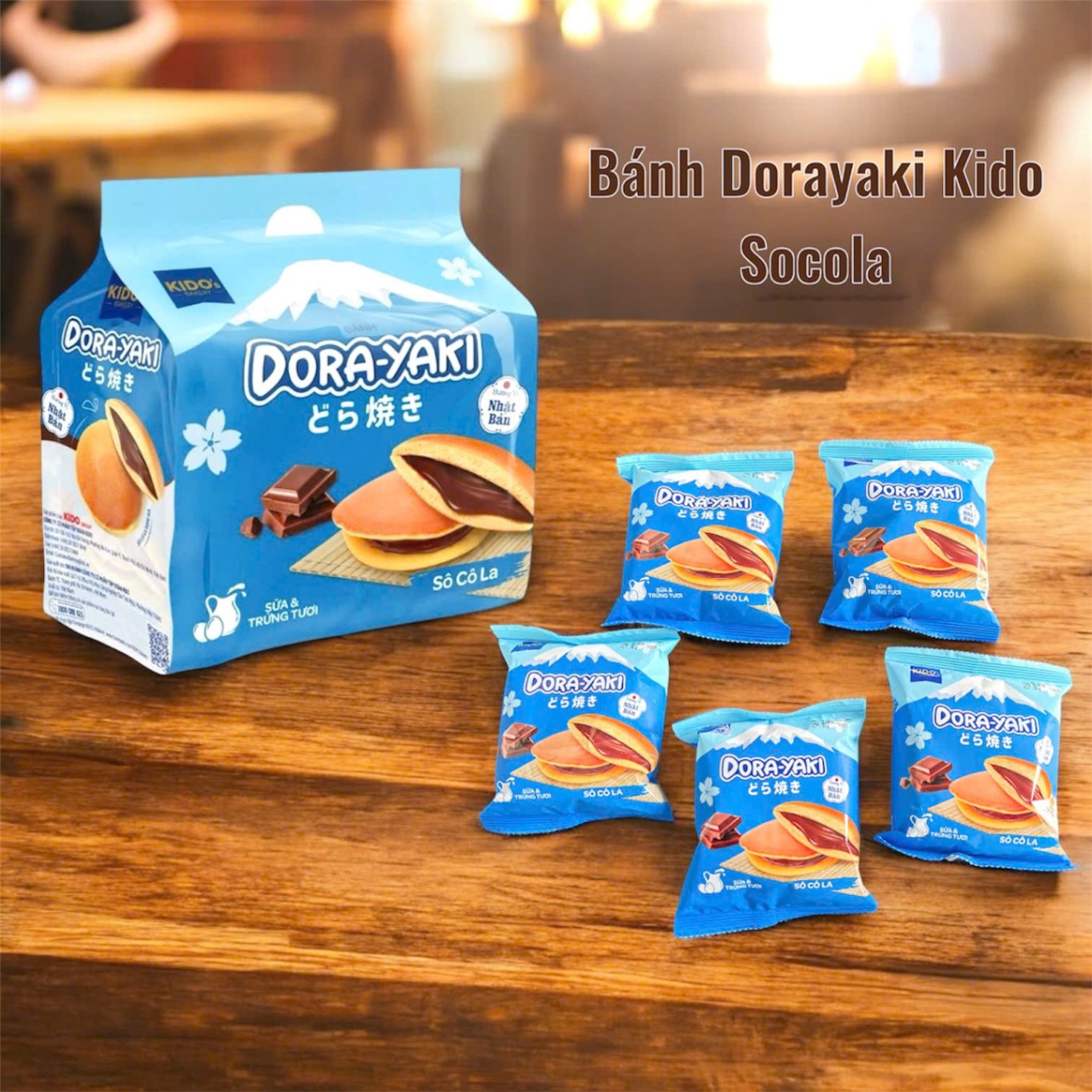 Bánh Dorayaki Kido - Socola ( Gói 5 cái)