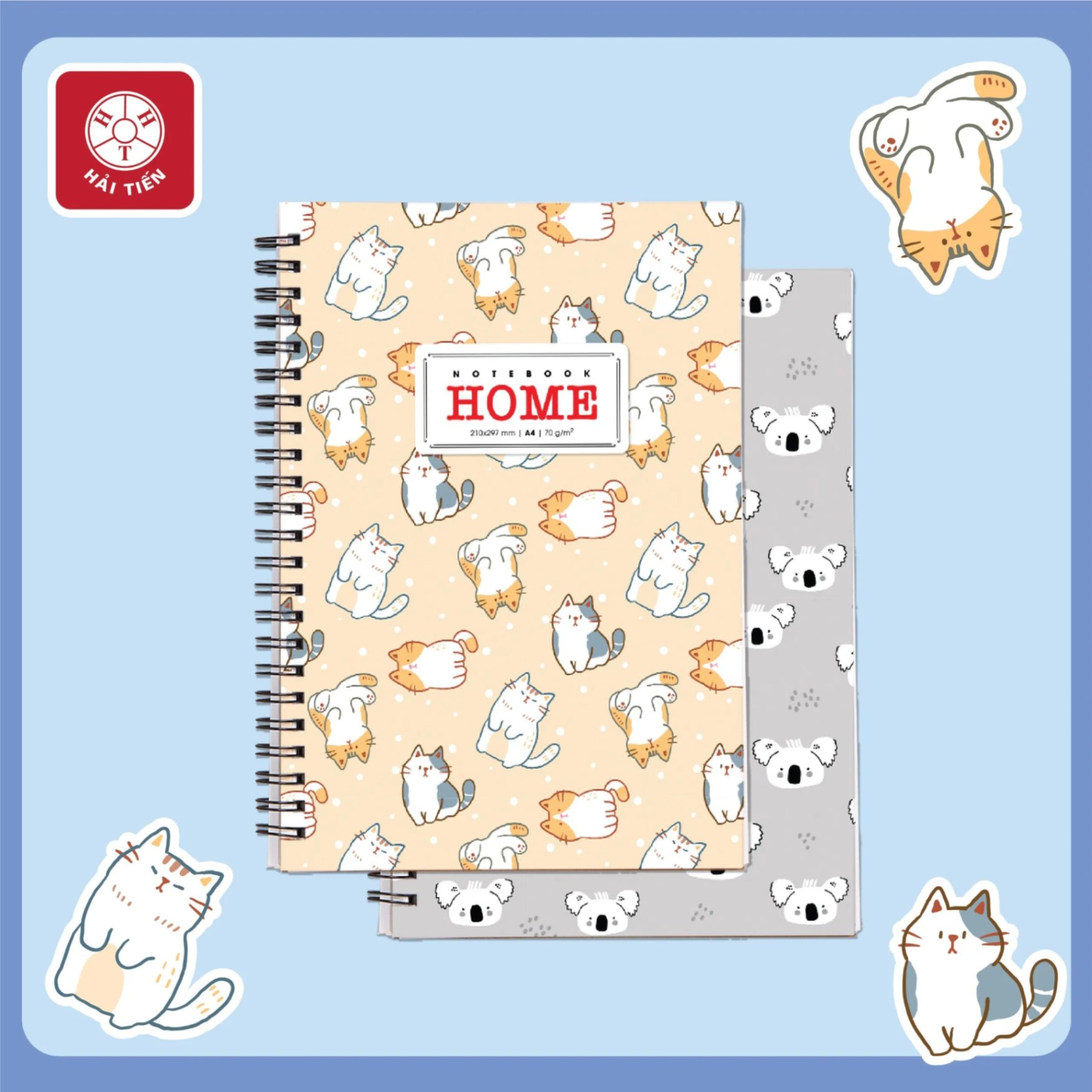 Sổ Lò Xo A5 Hải Tiến Home 200tr 6348 (80q)