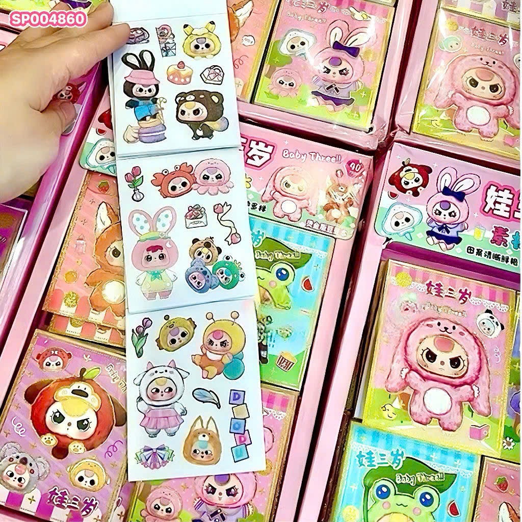 Sticker quyển Baby Three SZ/301-17 (Hộp 40 quyển)