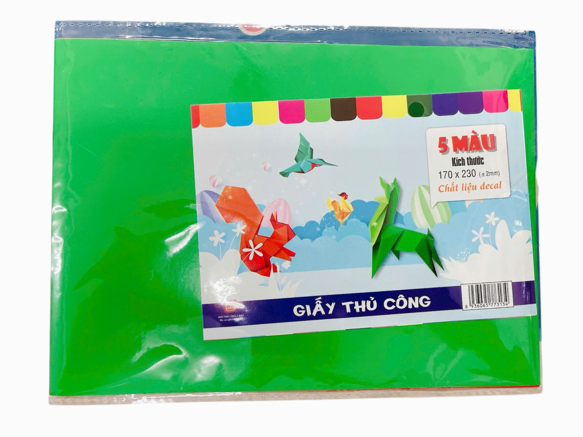 Giấy thủ công HN TV-53 A5 - Decal (5 tờ)