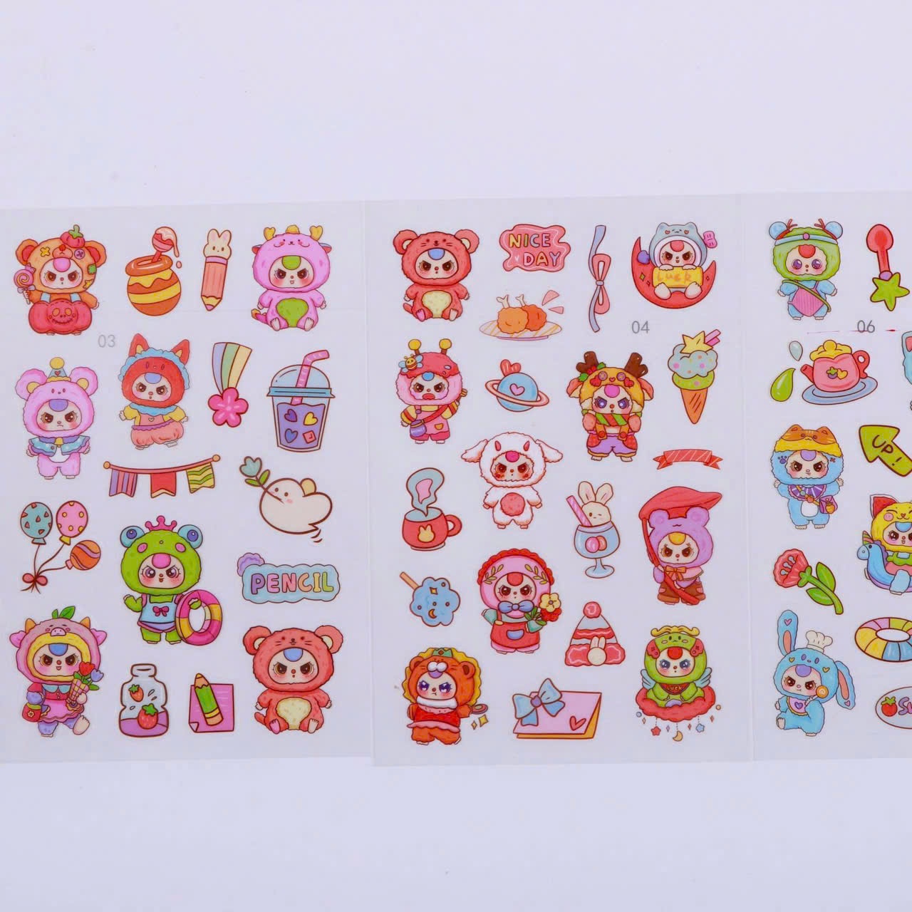 Sticker 3 tấm quai xách Baby Three