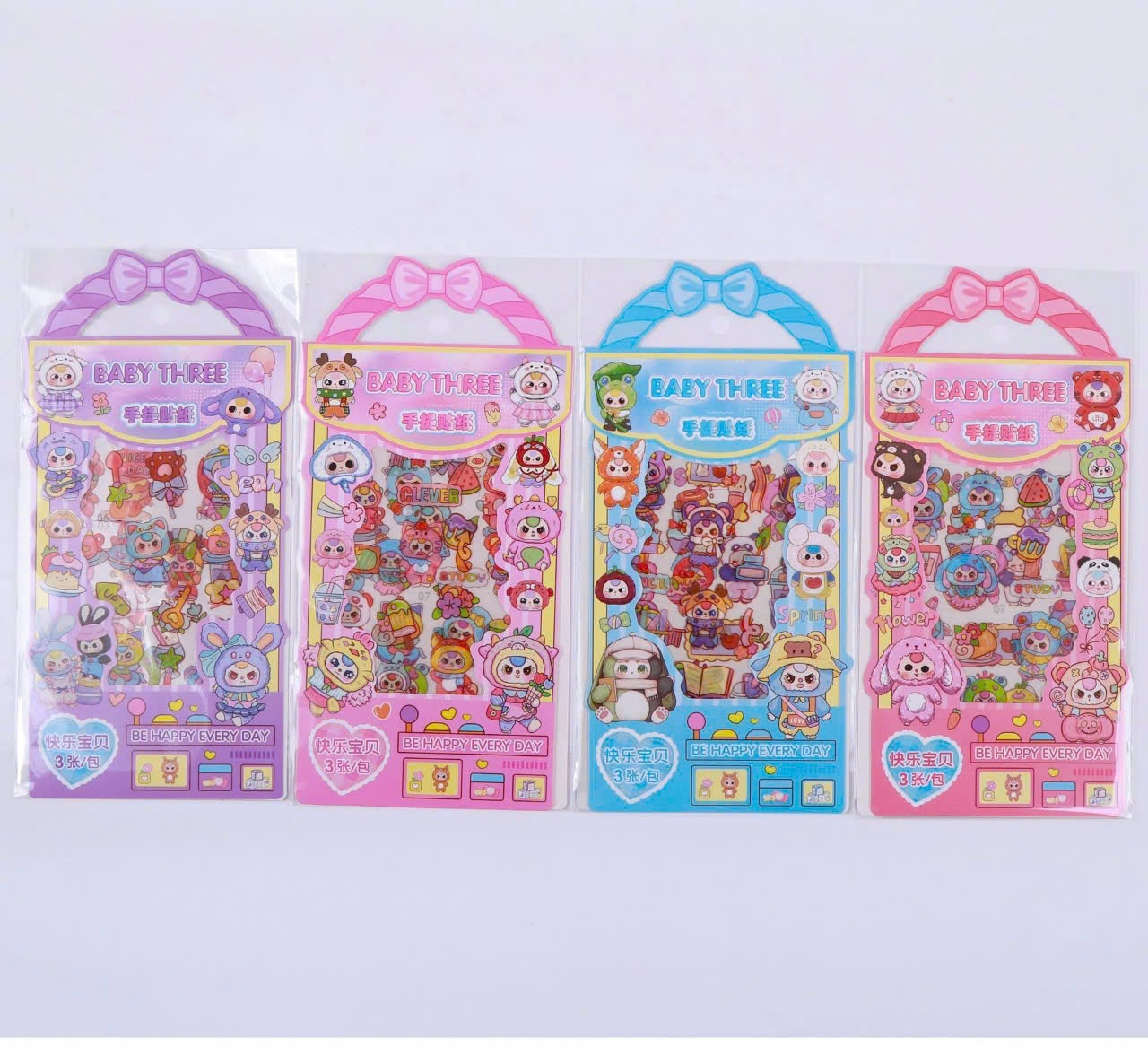 Sticker 3 tấm quai xách Baby Three