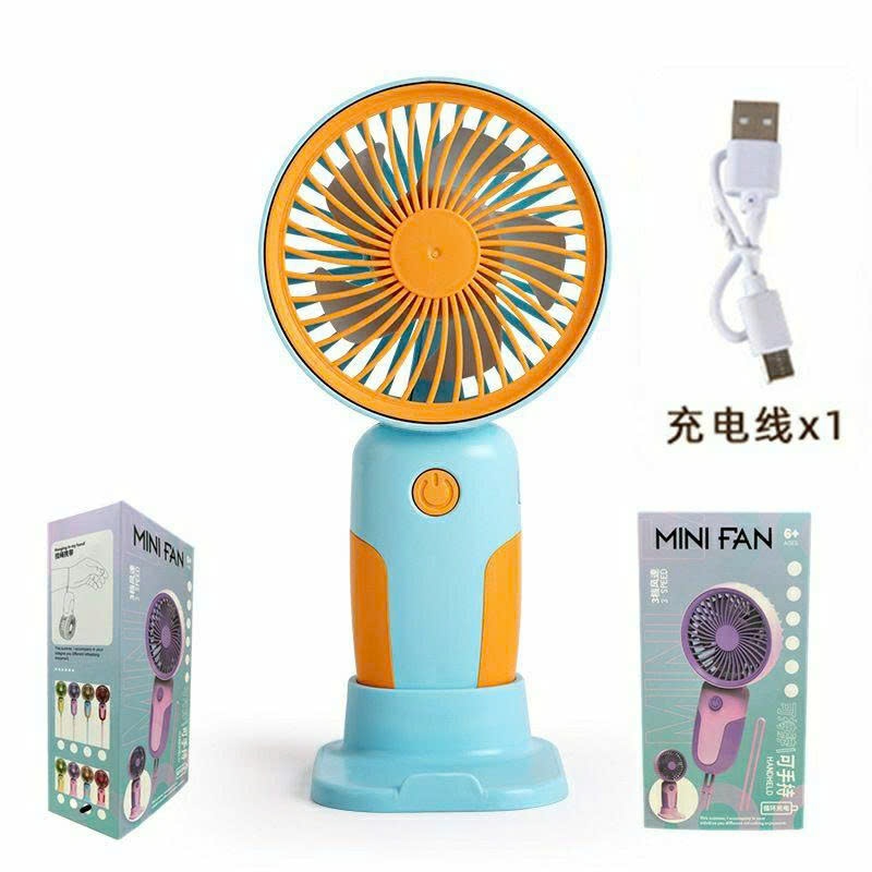 Quạt sạc kèm giá đỡ điện thoại MJ122