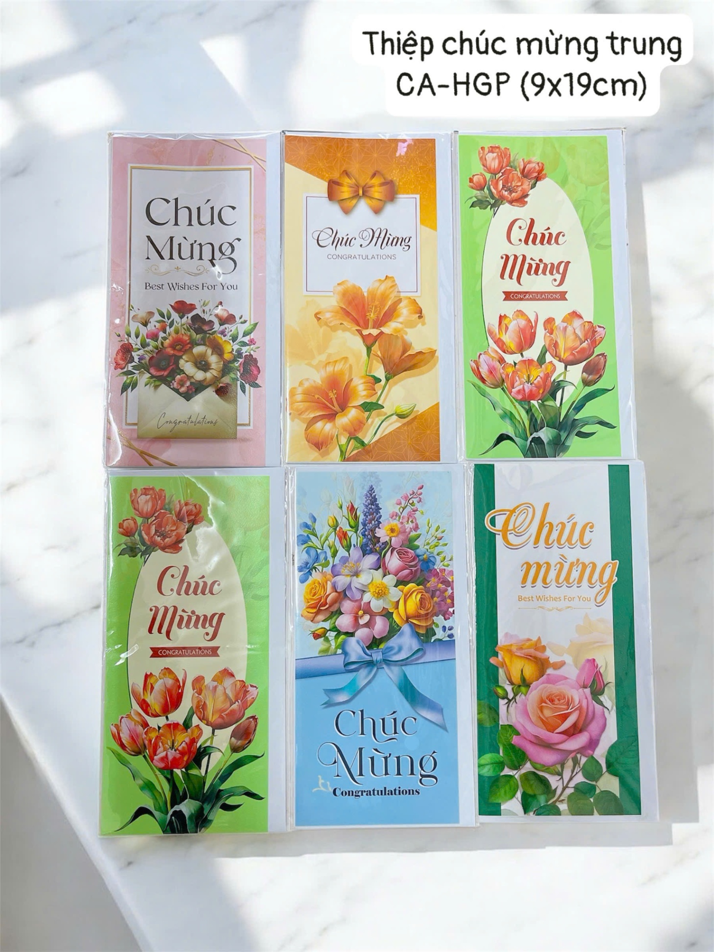 Thiệp chúc mừng trung CA-HGP (9x19cm)