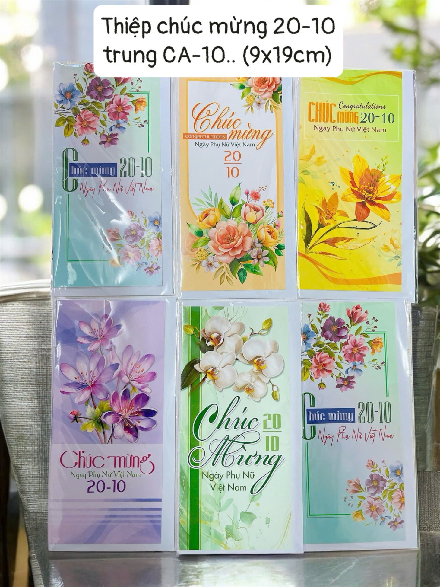 Thiệp chúc mừng 20-10 trung CA-10.. (9x19cm)