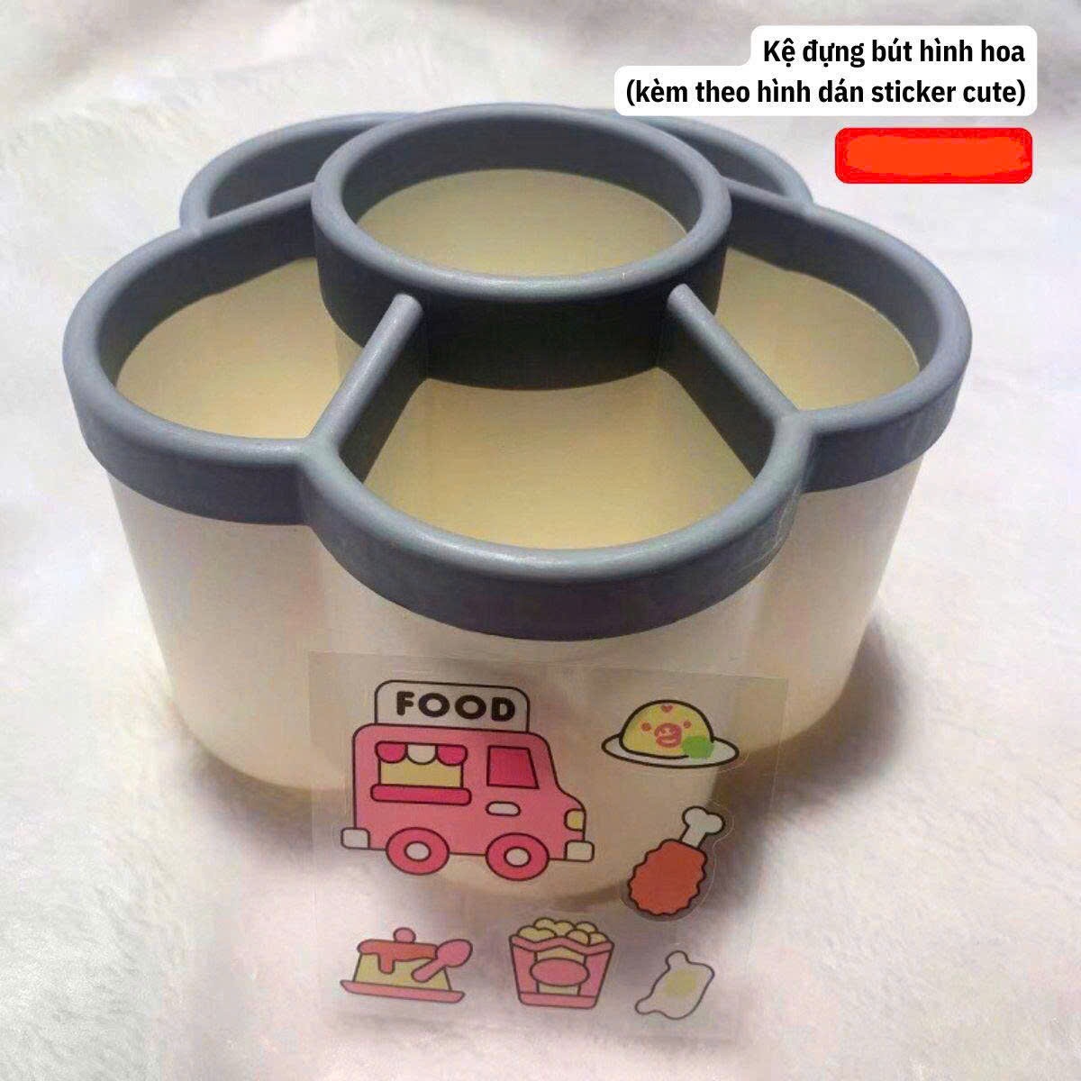 Ống đựng bút xoay hình hoa