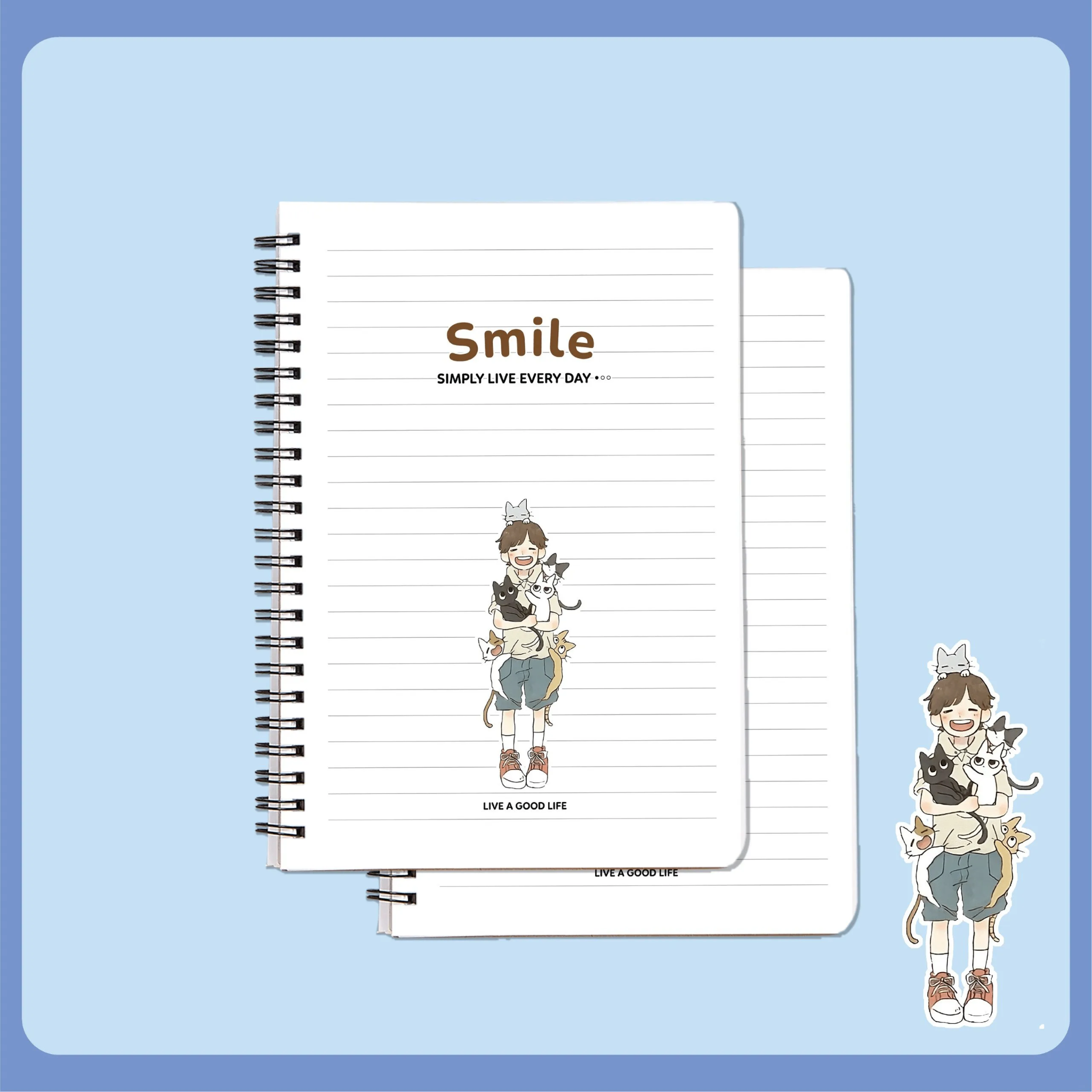Sổ Lò Xo A5 Hải Tiến Smile 200tr 6744 (68q) (HĐ 8%)