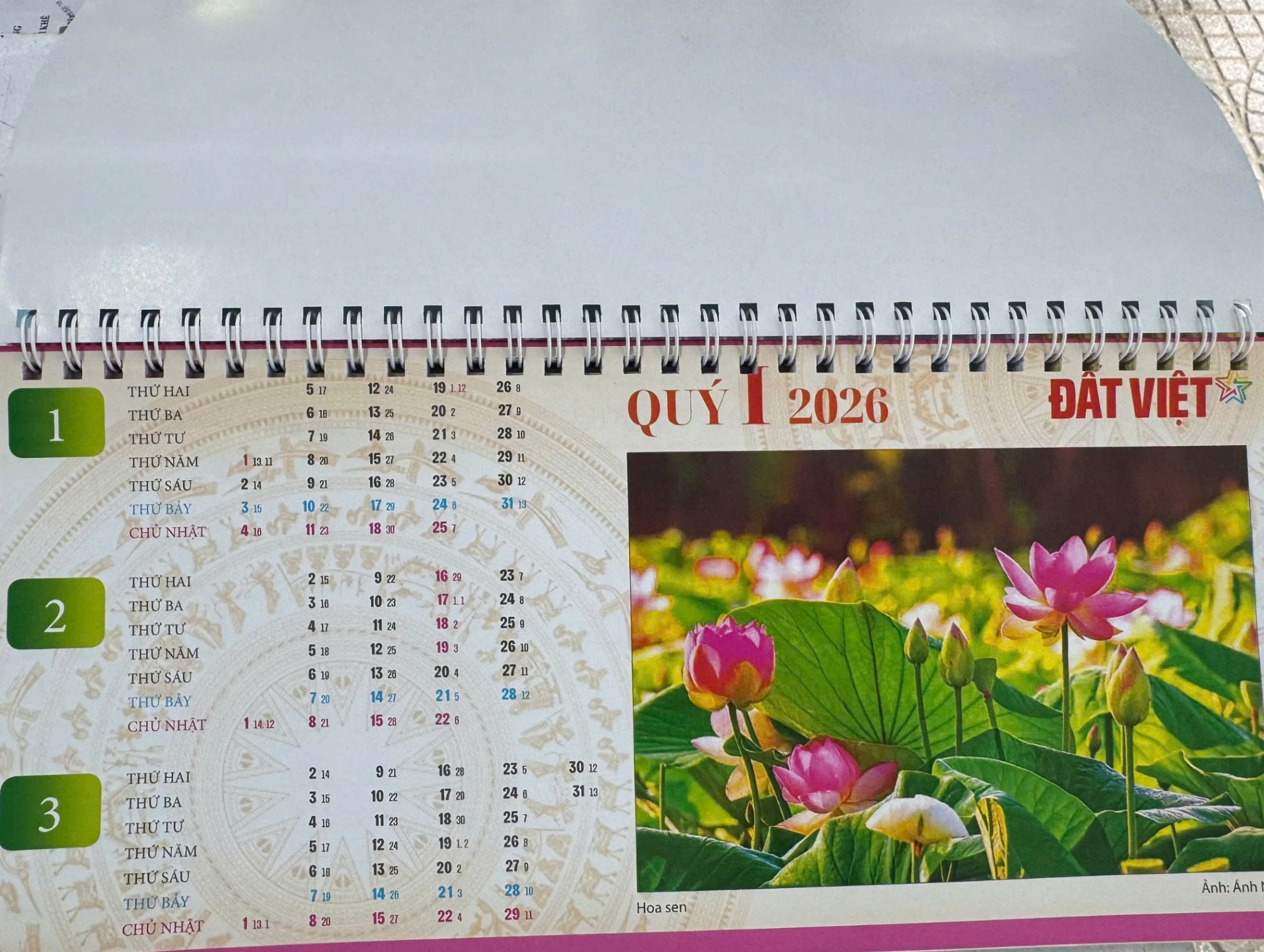 Lịch bàn Nhân Dân (Đất Việt) (HĐ 8%)