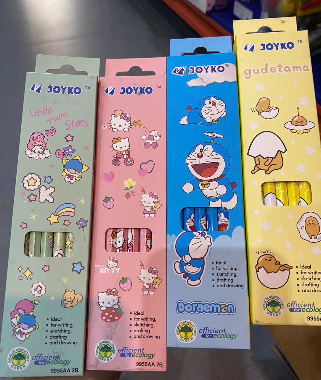 Bút chì 2B Joyko hoạt hình (Hộp 12) (HĐ 8%)