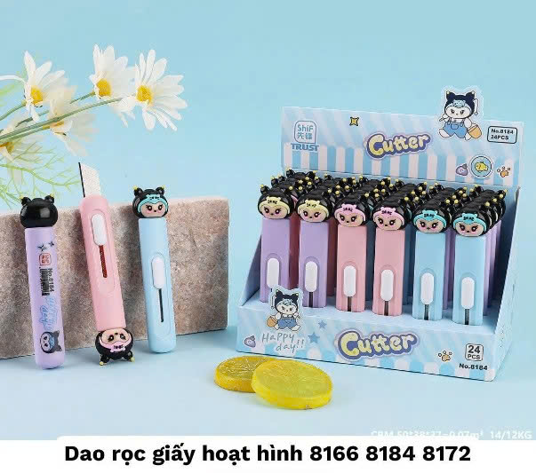 Dao rọc giấy Kuromi No.8184 (Hộp 24)(HĐ 8%)