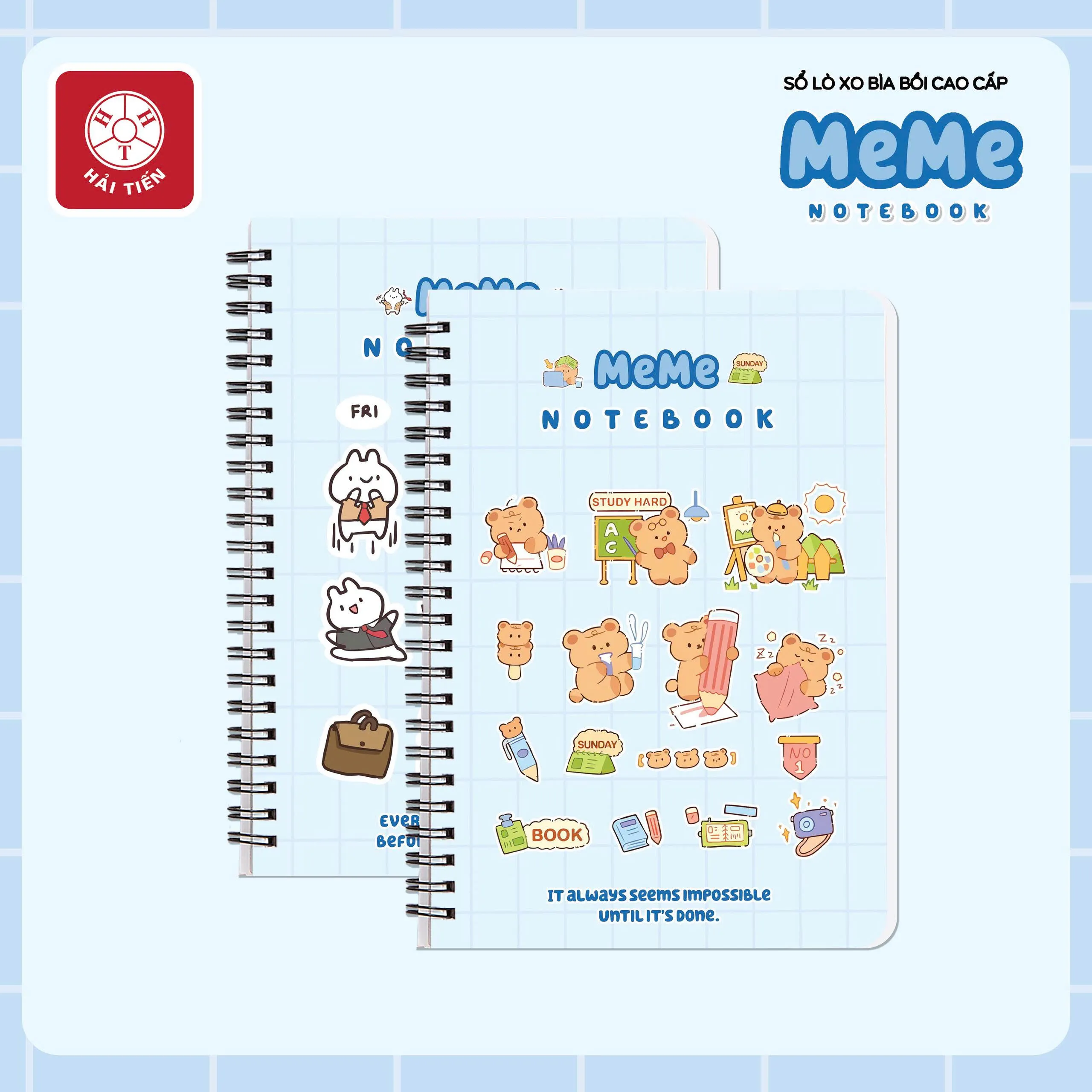 Sổ Lò Xo A5 Hải Tiến Meme 160tr 8502 (68q) (HĐ 8%)