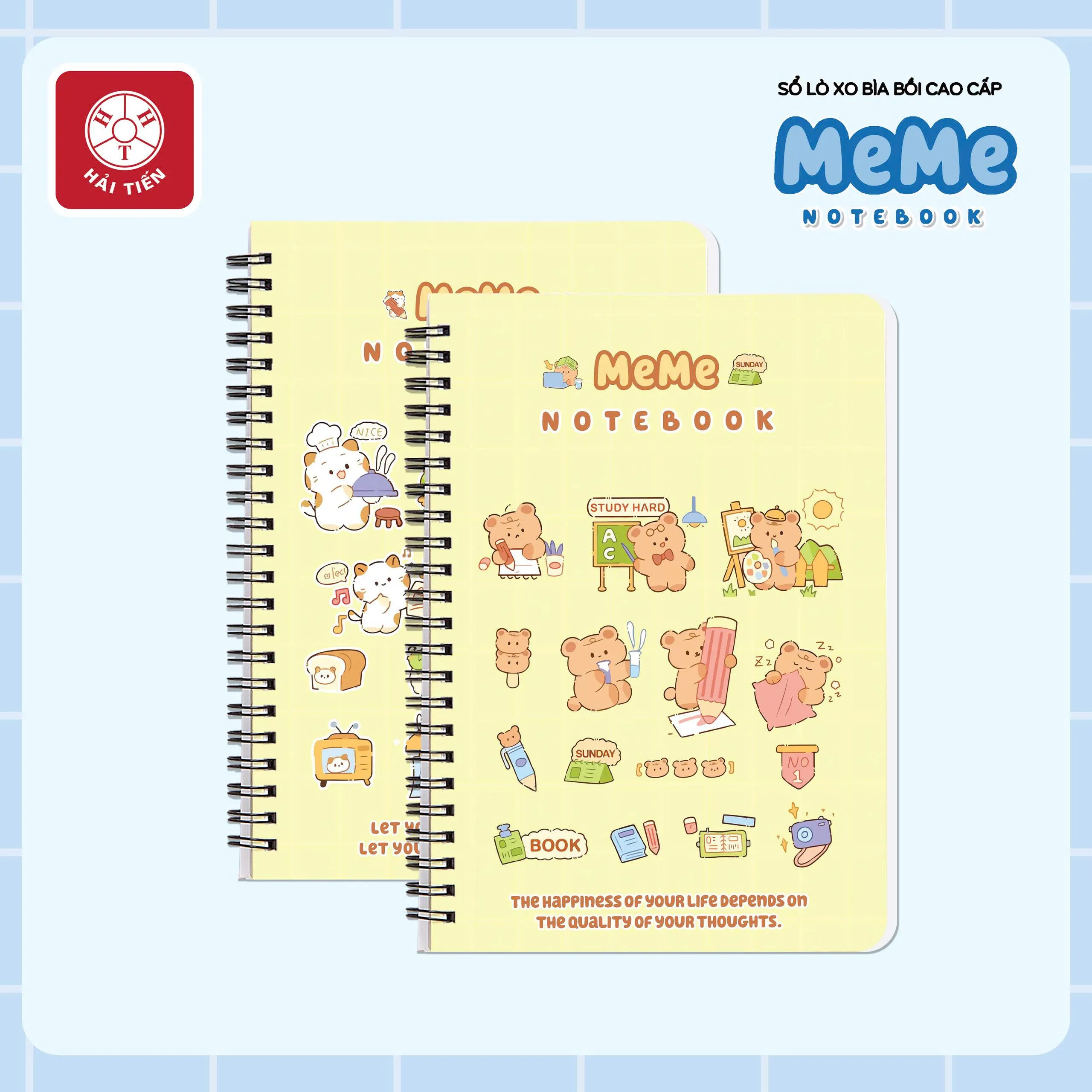 Sổ Lò Xo A5 Hải Tiến Meme 160tr 8502 (68q) (HĐ 8%)