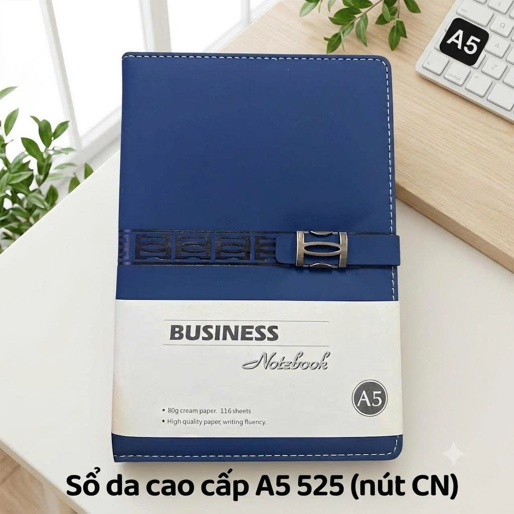 Sổ da cao cấp A5 525 (Nút CN) (HĐ 8%)