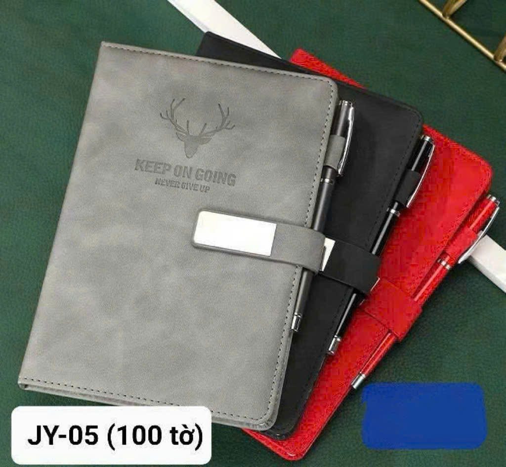 Sổ da cao cấp A5 SD-JY-05 (Nút chũ nhật) (HĐ 8%)