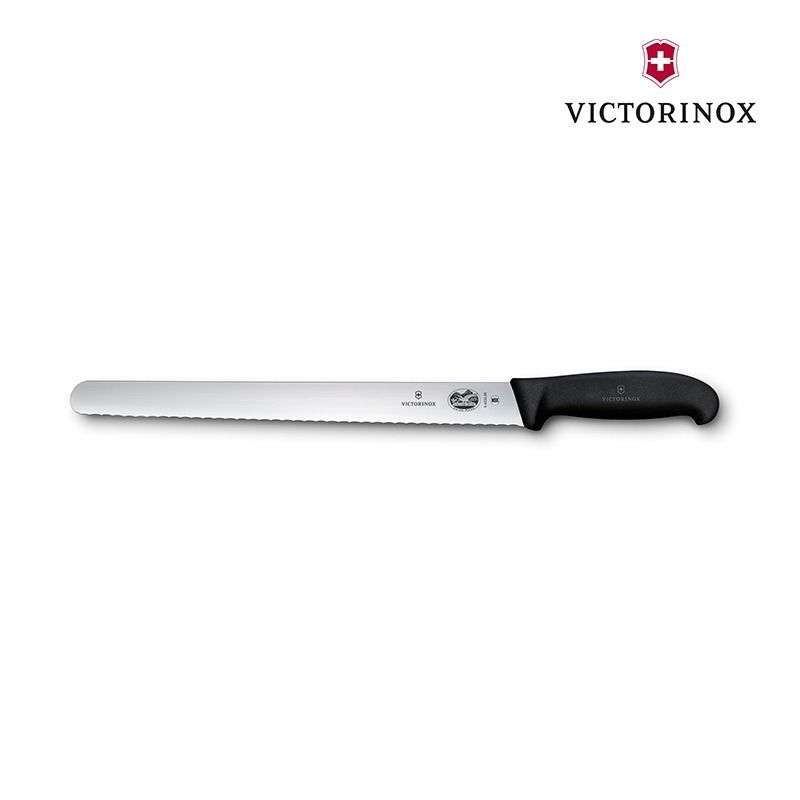 Victorinox - Dao Bếp 5.4233.30 cán đen, lưỡi răng cưa dài 30cm