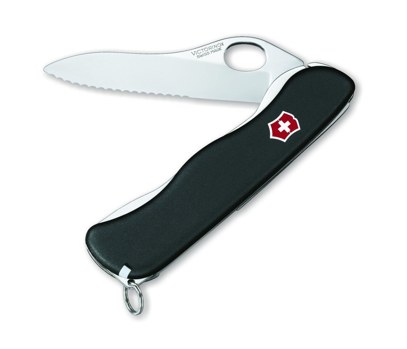 Dụng Cụ Đa Năng VICTORINOX - 111mm - Onehand Sentinel Wavy Edge (Răng Cưa)