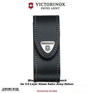 Phụ kiện Victorinox - Bao da Victorinox 33260 / 4.0520.3 (Màu đen - 91mm & 2-4 lớp)