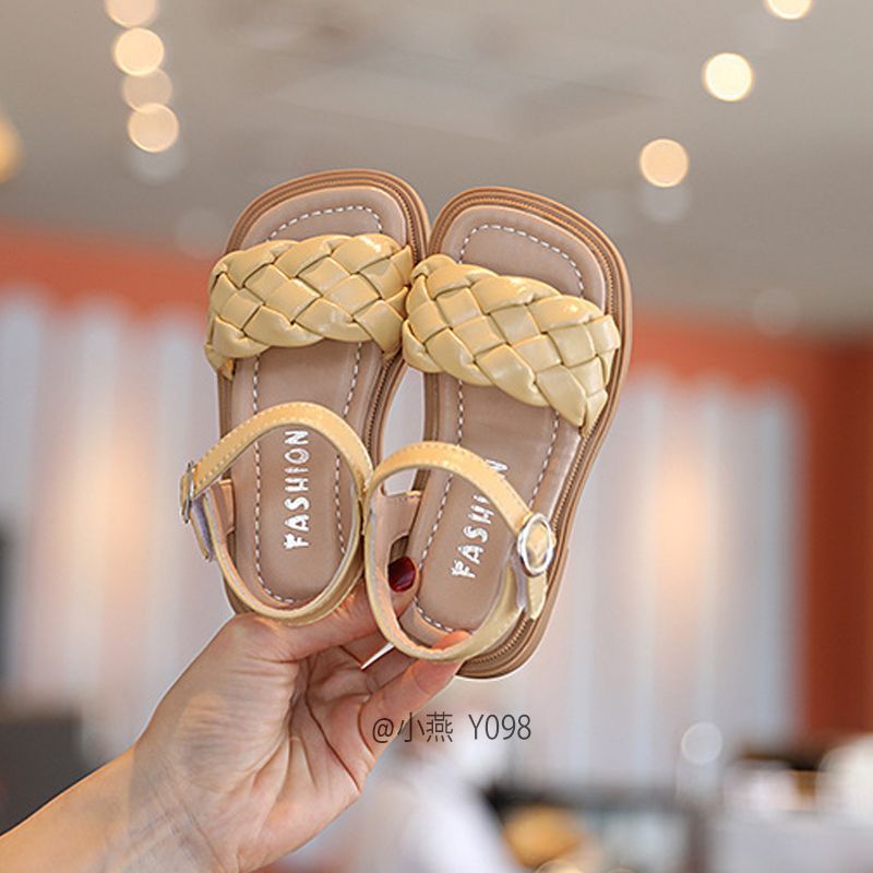 YG098-Sandal quai cốm đan chéo