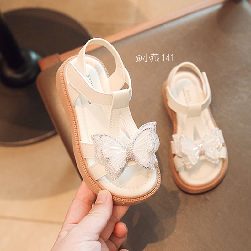 YG141-Sandal kem bướm đính đá