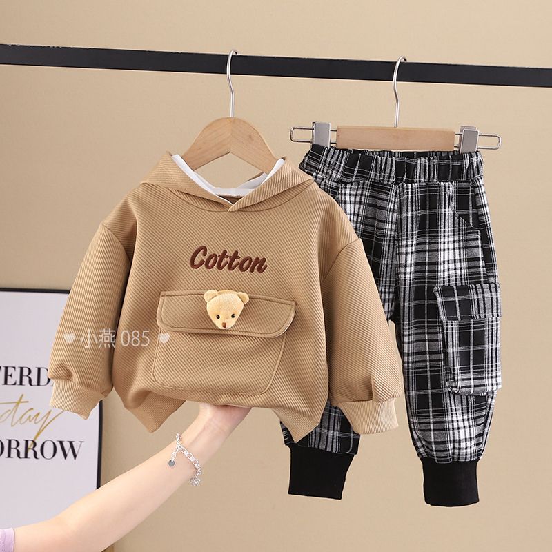 S085-S. Nỉ hoodie gấu nâu