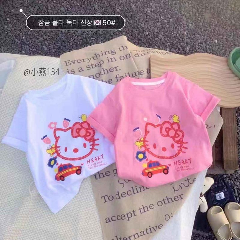 A134-A. thun Hello kitty trắng/hồng