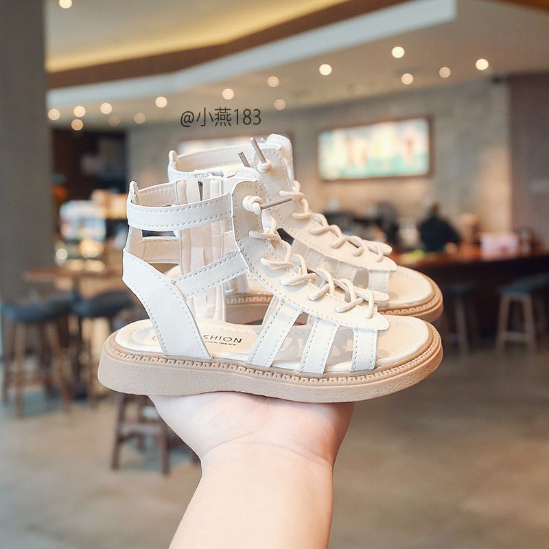 G183-Sandal chiến bính quai trắng